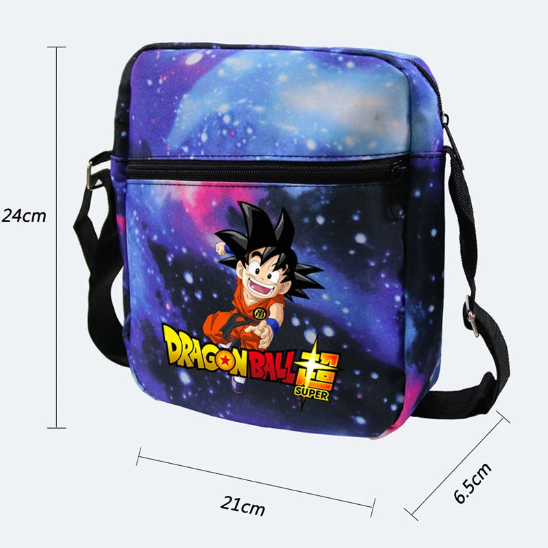 Sac à dos Dragon Ball Super en 3 pièces, idéal pour les adolescents. Ce set de sacs scolaires combine un design animé accrocheur avec une grande capacité, parfait pour le retour à l'école.