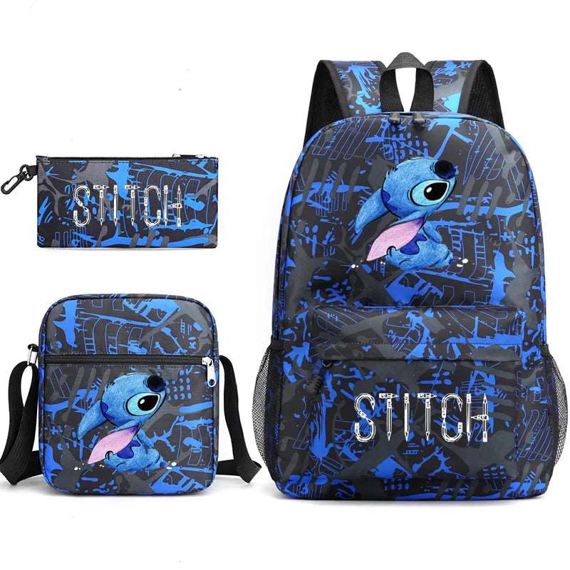 Sac à dos Disney Stitch, idéal pour les enfants et les adolescents. Ce sac polyvalent, adapté pour l'école ou les voyages, est parfait pour les garçons et les filles, et convient également pour transporter un ordinateur portable.