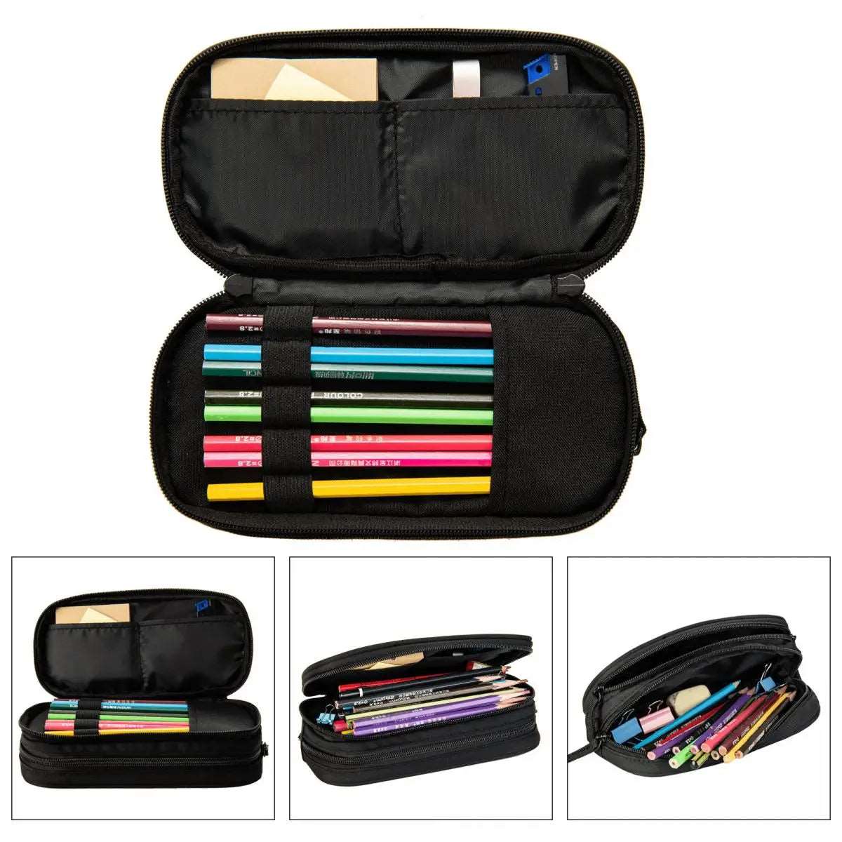 Pour les fans de rap et de style, cette trousse à double compartiment est parfaite pour l'école ou comme trousse de maquillage.